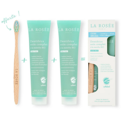 Duo de dentifrices et brosse à dents